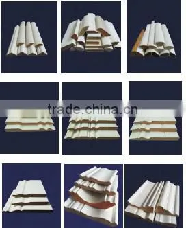 Gesso White primed MDF moulding wardrobe white wood moulding