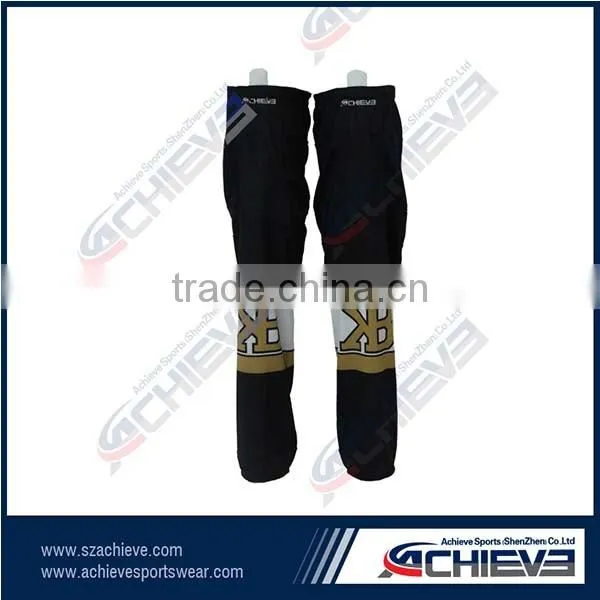 wholesale design professional cheap unique novelty field hockey socks knitted unique 100% polyester