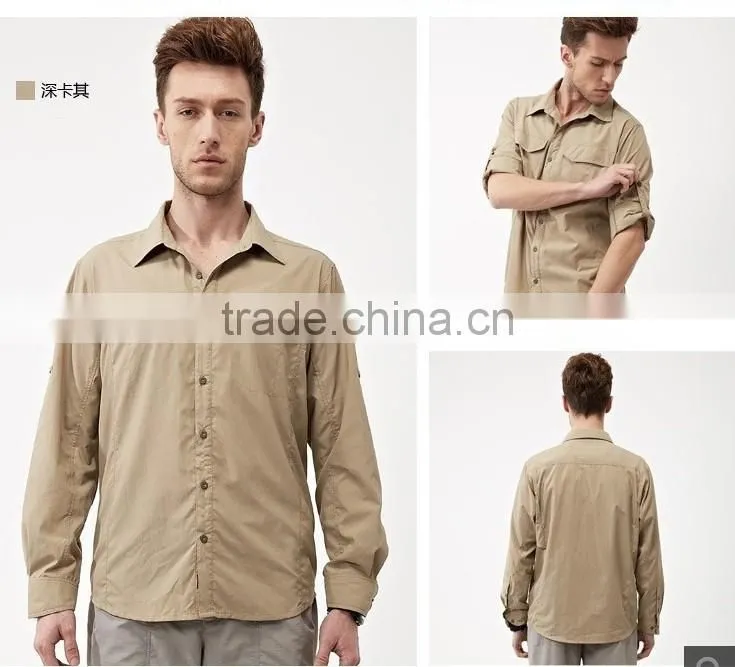 Fishing Hiking Anti-uv Quick-dry function Outdoor Shirt Men SHIRTS LONG SLEEVE