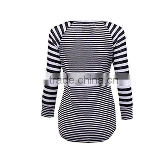 Cannda long sleeve custom stripe baseball jersey baseball shirt women