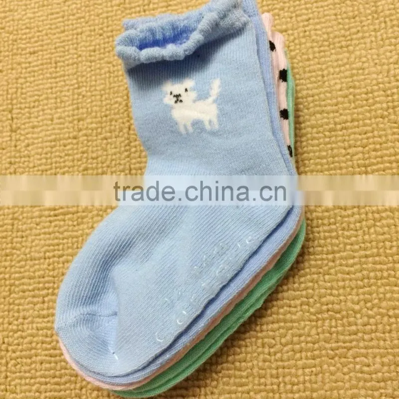 New Design Kids Knitted Socks Cute Antiskid Cotton Baby Socks