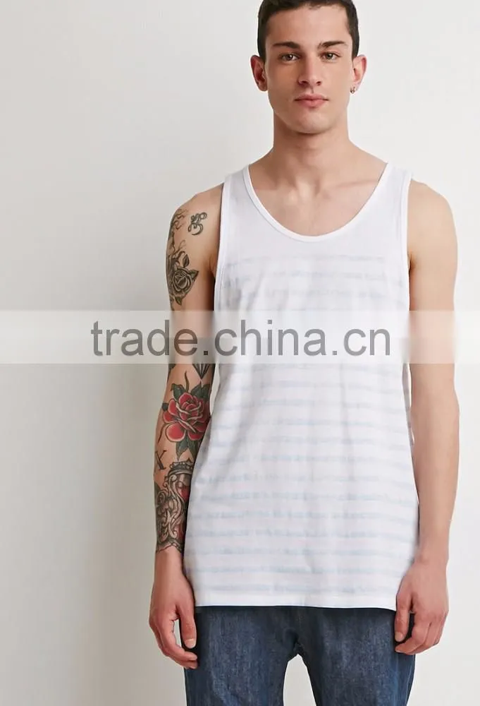 Wholesale printed two-tone tank top