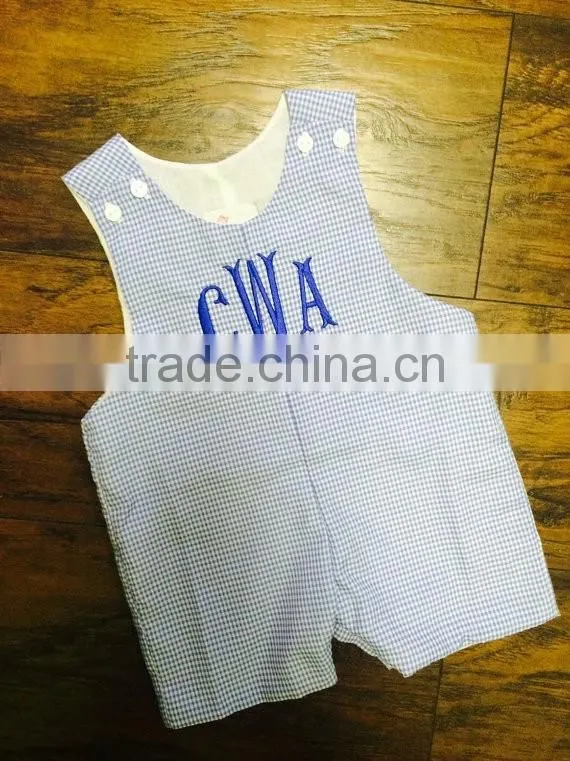 Baby Boy Shortall Newborn Boys Rompers Applique Boys Shirt Jon jons Shortall