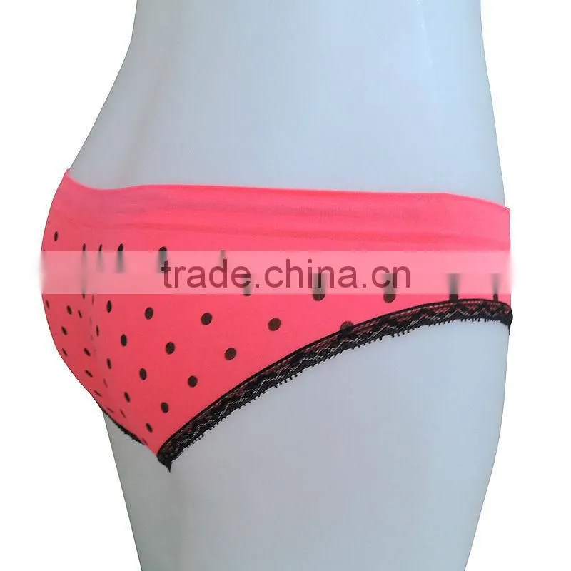 new style nice quality seamless woman sexy underwear ladies panty ladies bikini w/print & lace