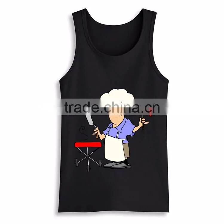 2016 Hot Sale Custom Print Fashion Blank Gym Mens Stringer Singlet Wholesale