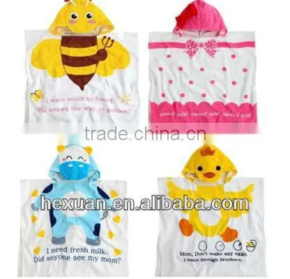 high quality baby animal towels in cotton material