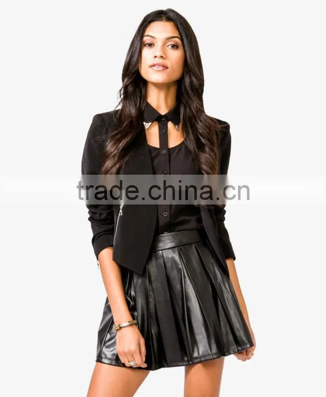 Pointed Hem Blazer