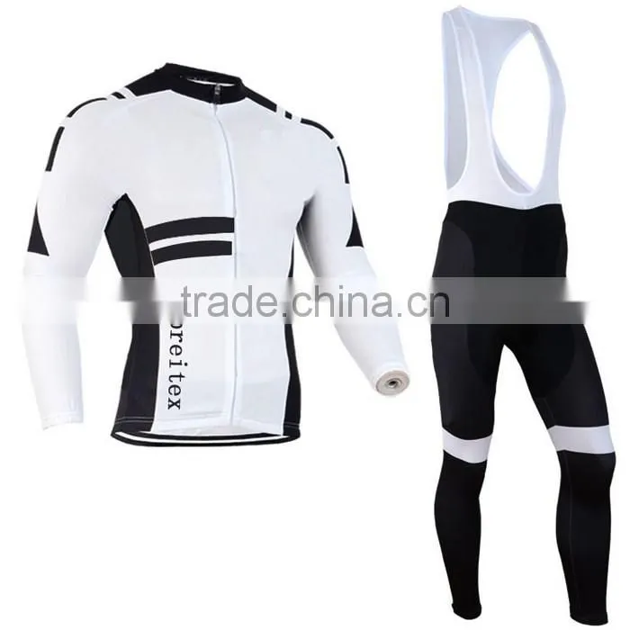 Top selling cheap long sleeve bicycle set cycling garment
