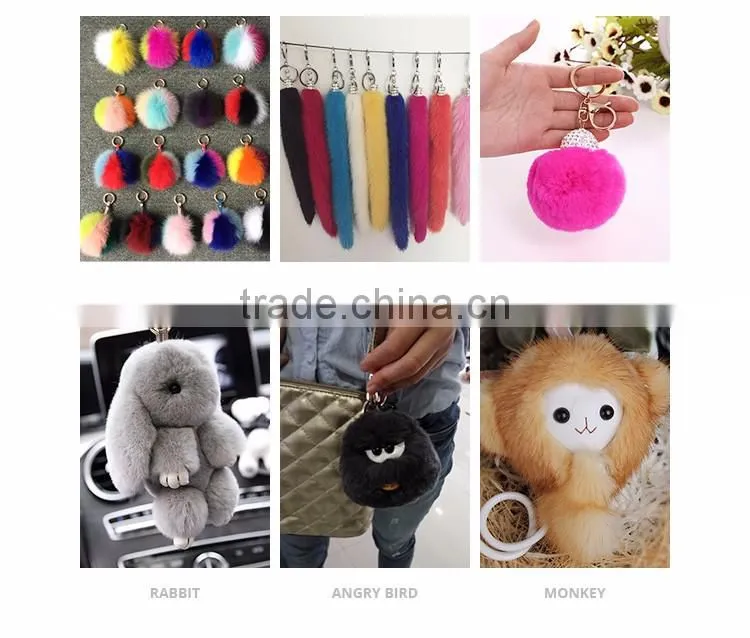 2017 Beautiful fashionable low price ball shaped metal keychain ring