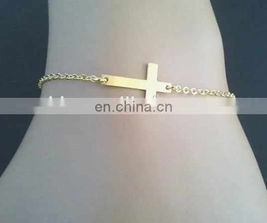 Hot sell feather drop Dream catcher bracelet in gold and silver color