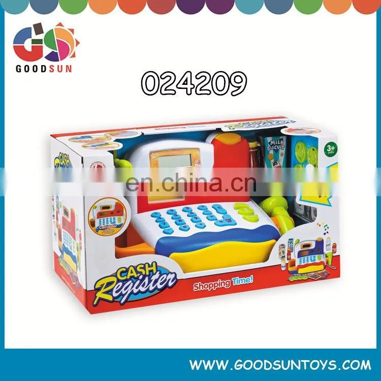 Best selling toy cash registers for kids kid cash register toy kids play checkout counter toys cheap price chenghai toys