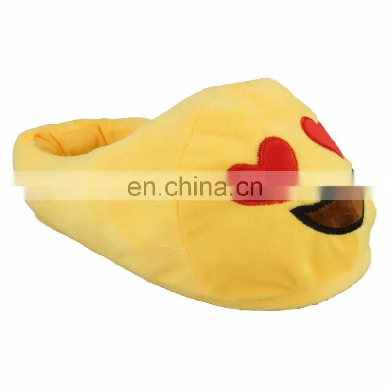 Dog face embroidered cute soft plush stuffed slippers