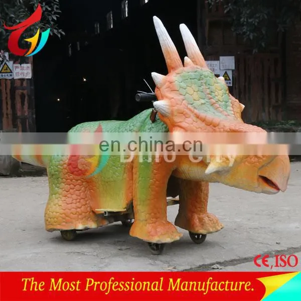 Park equipment lifelike riding dinosaur