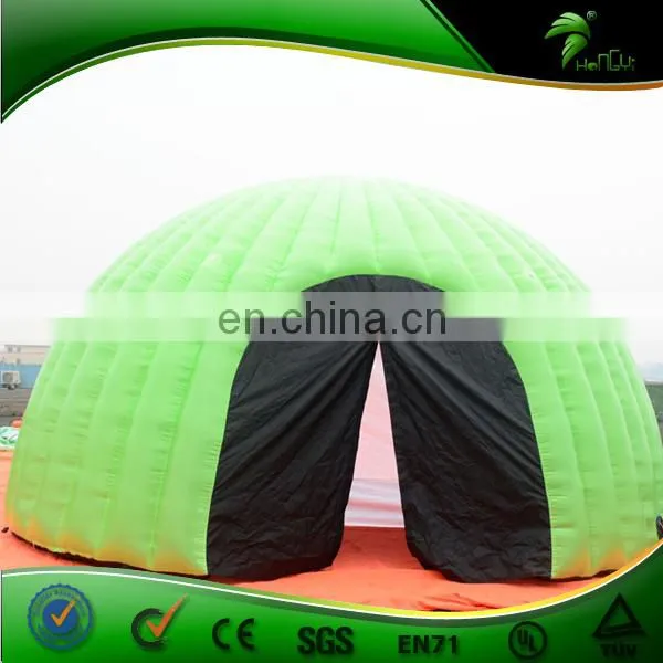 Green Inflatable Stage with Movie Screen Inflatable Customized Screen