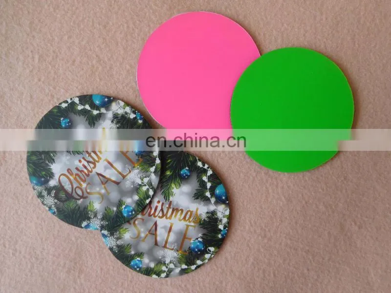 Barware non slip silicone coaster with custom printing logo