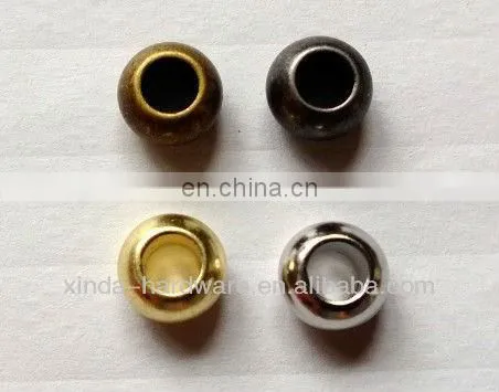 Anti silver color Alloy metal stopper metal bead for garment simple stopper