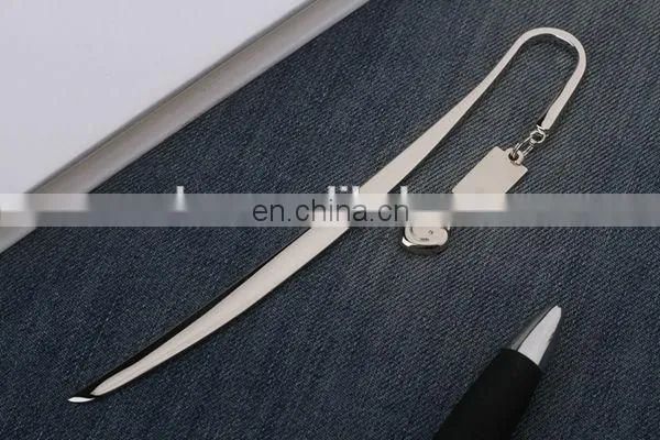 HOT SALE DESK DEPENDENT SILVER GIFT METAL HEART TAG BOOKMARK