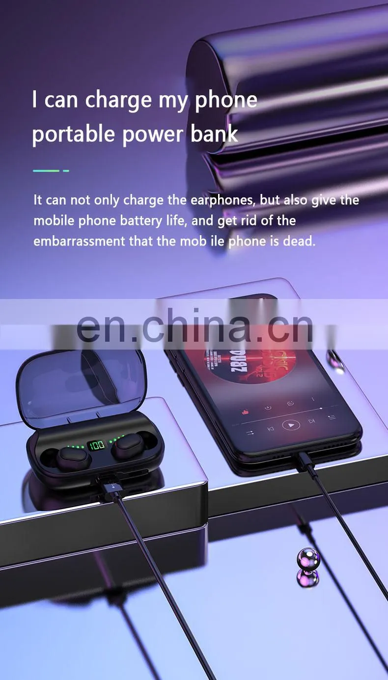earphone headphone Version 5.0 High Quality 2021 Amazon Top Seller Wholesale Cellphone Headset Earbuds Wireless stereo earphone