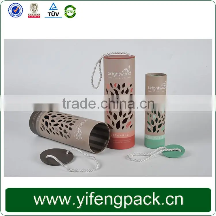 Custom made printed round gift box/ round cardboard gift box/cardboard cylinder packaging box