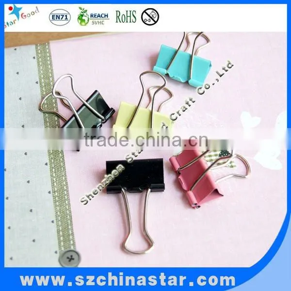Funny assorted colorful paper clips pouch
