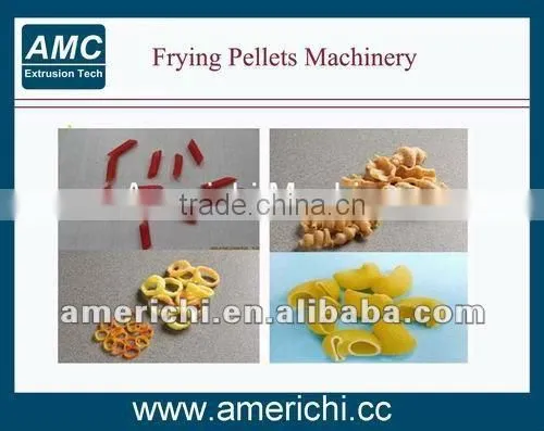Extruded fried pellets food machines