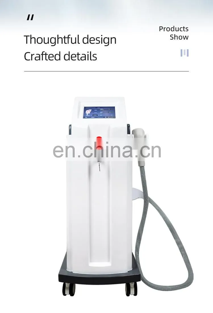 Triple 3 wavelength diode laser diodo lazer ice platinum hair removal 808nm depilacion titanium machine 2021 price