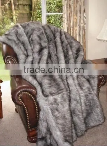 leopard faux fur blanket