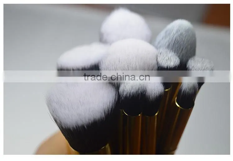 10pcs makeup brush kit free sample with synthetic hair