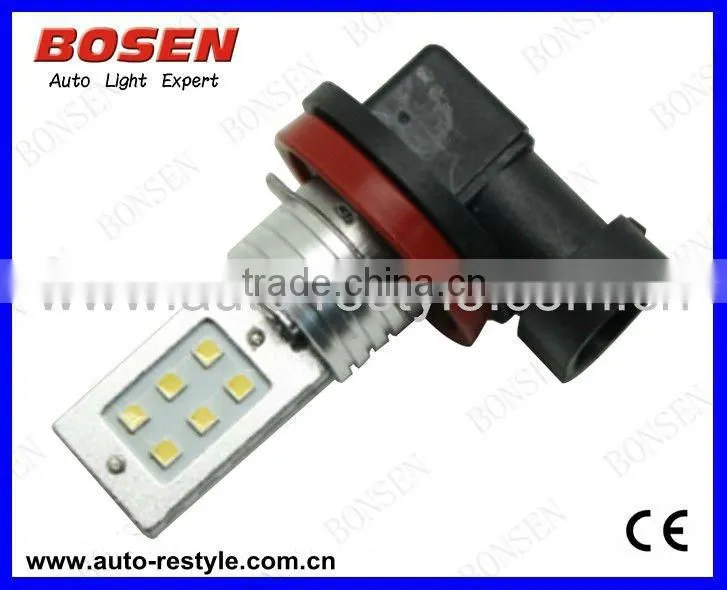 12w auto led lamp fog light sumsung chip 500lm H7,H10/9145,H4,H8,H11,9005(HB3/9011),9006(HB4/9012/9040)