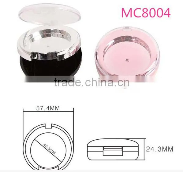 MC8004 cosmetic round pressed powder box,eyeshadow jar
