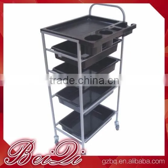 Beiqi Hair Salon Trolley with 4 Trays Supplier Beauty Salon Equipment
