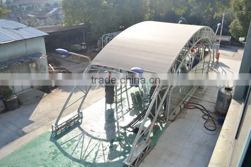 12Brushes Tunnel, Brush Car Wash, Tunnel Car Wash Equipment GT-R800 49000USD 12Brushes Wheel Wash Chassis Washing Polish