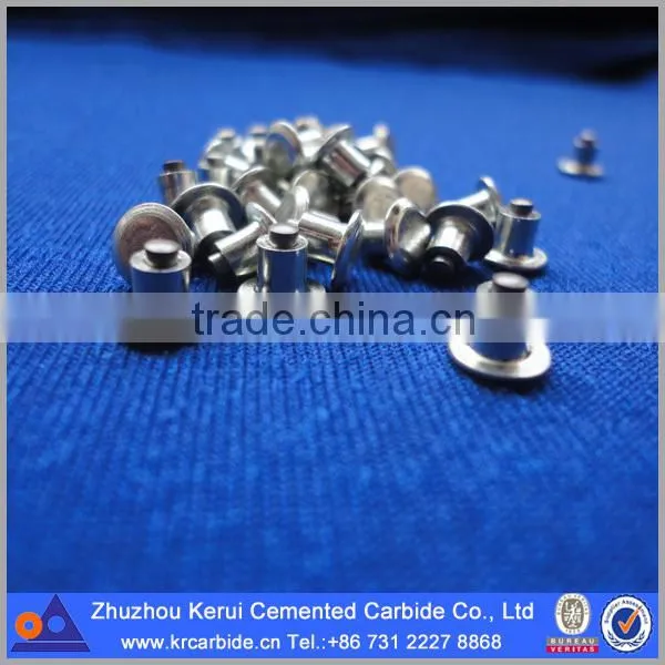 Tungsten carbide tire studs spikes, steel body with carbide tips