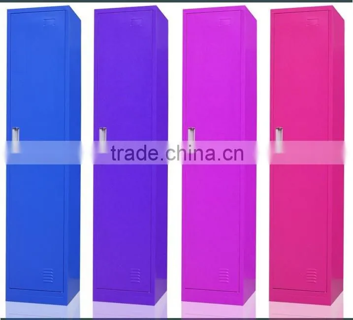 Home Furniture Deep Color Metal Bedroom Lockers Of One Door