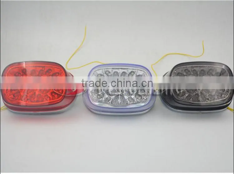 883 Harley Black/clear/red LED Taillight integrated Turn Signals For harley davidson taillight