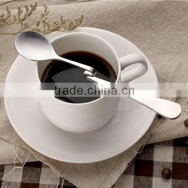 Hanging stainless steel coffee twisted spoon