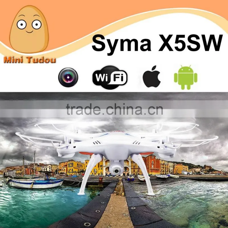 factory price 2.4G 4CH 6-axis wifi 2MP HD Camera UFO drone syma x5sw