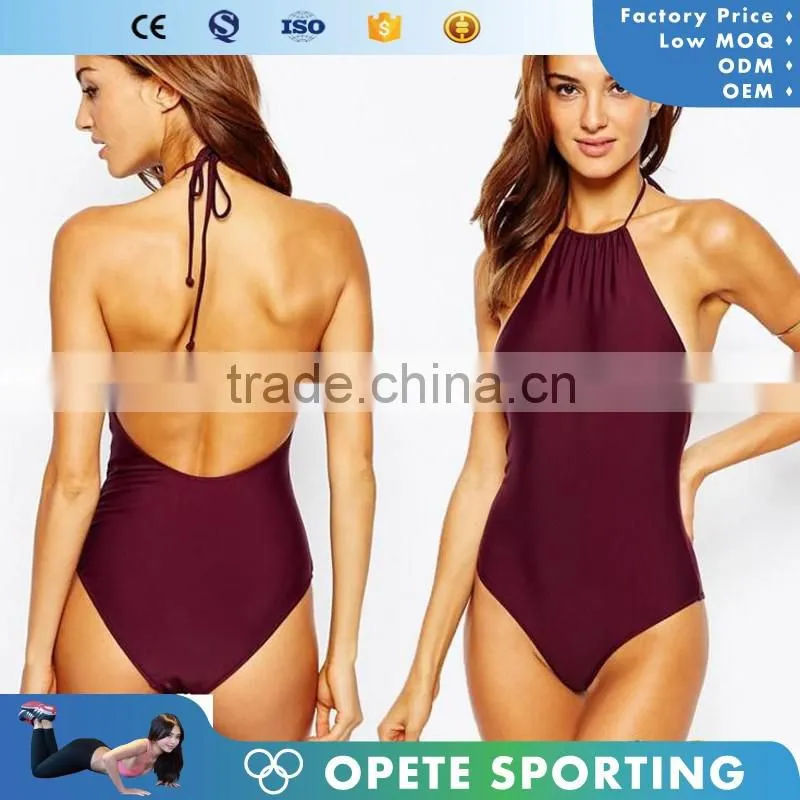 (OEM ODM FACTORY)Wholesale High Quality Cheap Pretty Sexy One Piece Monokini Swimsuits For Women