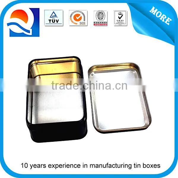 tin packaging for business cards with plastic handle