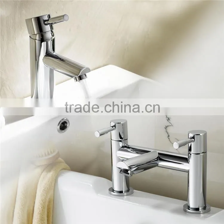 BATHROOM CHROME BASIN SINK MIXER BATH FILLER TAPS