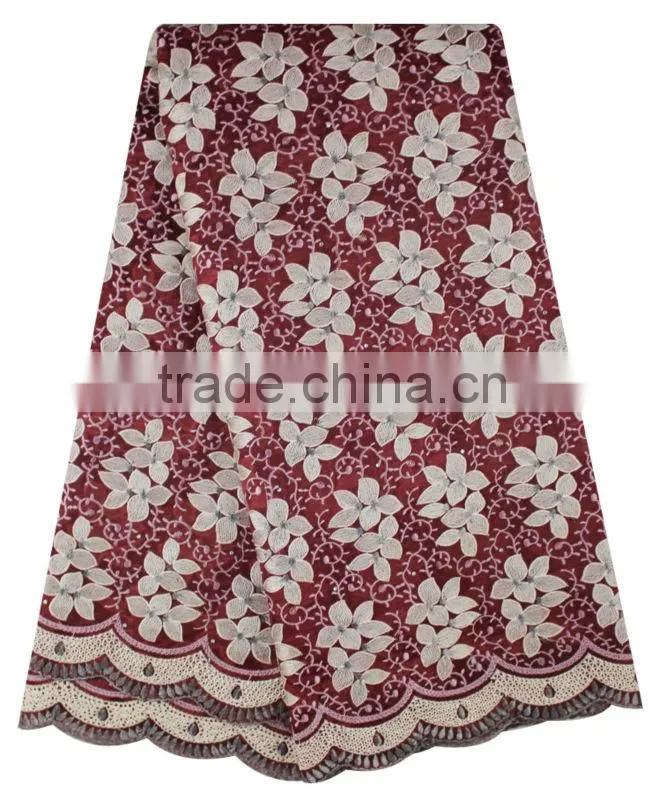 New Fashion Customized Wholesale Organza Lace Fabric MOG0191