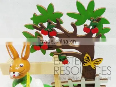Newest Wooden Rabbit Easter Table Decoration