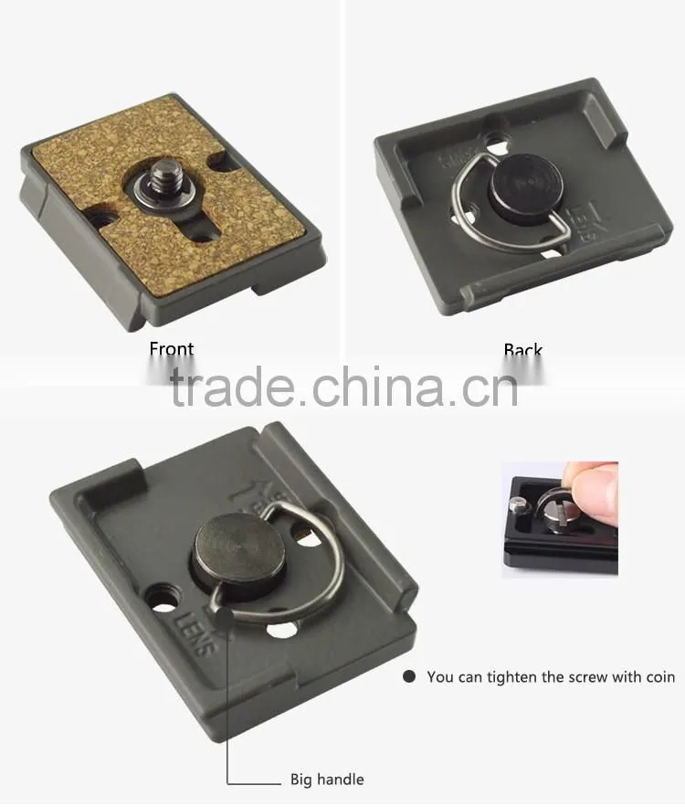 2016 new business professional tripod Quick release plate suitable for Manfrotto 222/222RCNAT/234RC/323