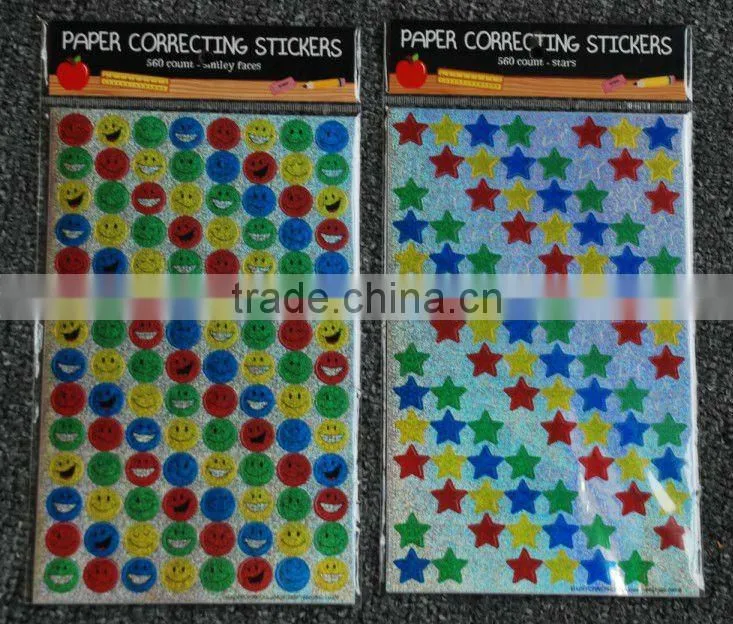 Paper/Laser/Foil/Holographic Correcting sticker