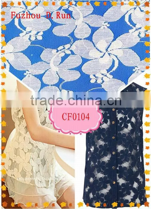 2015 Designs Cotton Lace Fabric polyester dress fabric Mexico's exports to Brazil