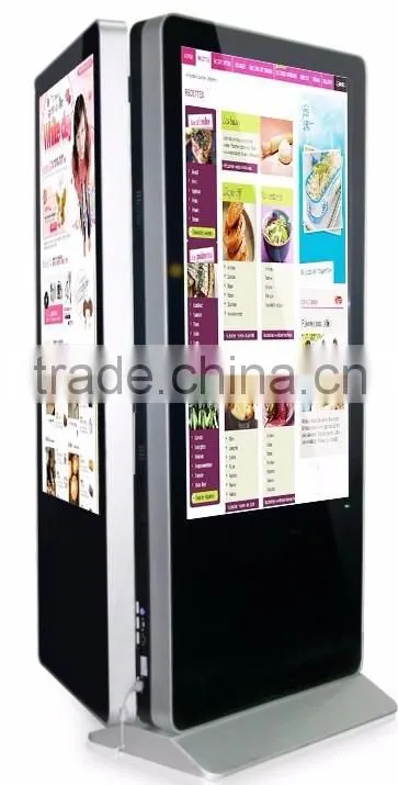55'' Floor stand Dual side advertising player digital poster/Touch panels/Marketing design
