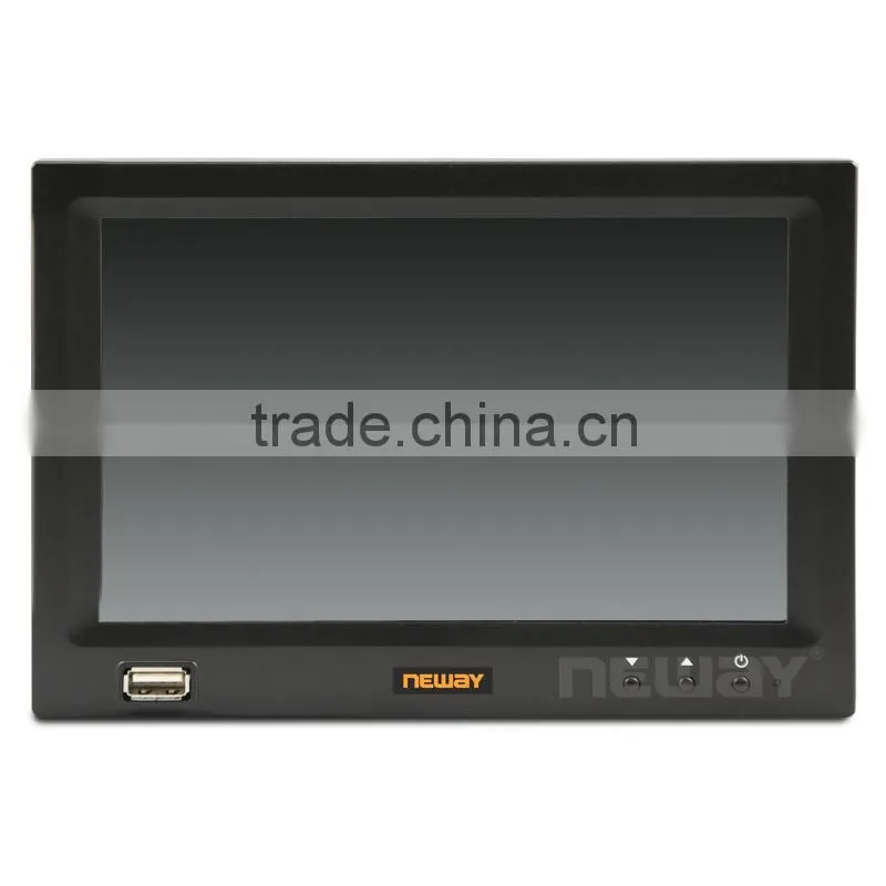 7 inch without speaker car lcd resisitive touch usb monitor