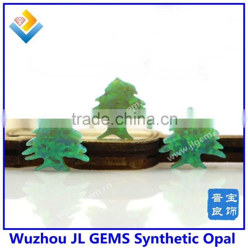 wholesales beads green synthetic opal cedar tree, christmas tree for Festival