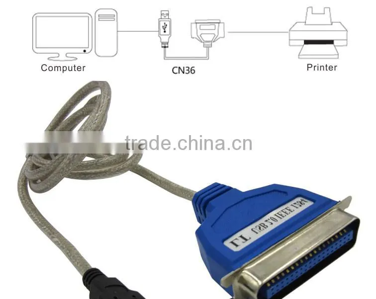 SLT Hot Sale USB to Printer IEEE 1284 Parallel Printer Port 36Pin Cable 1.5M