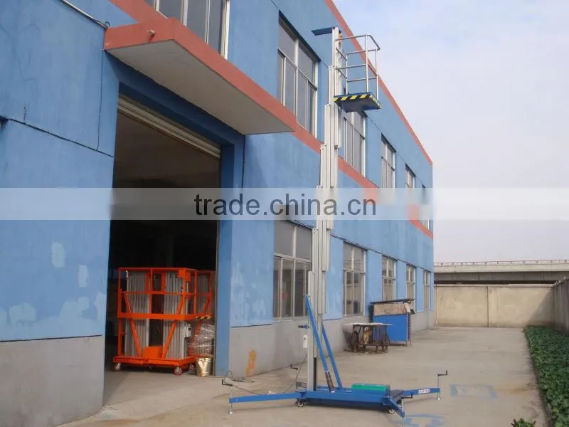 Mobile electric aluminum aerial lifting work platform